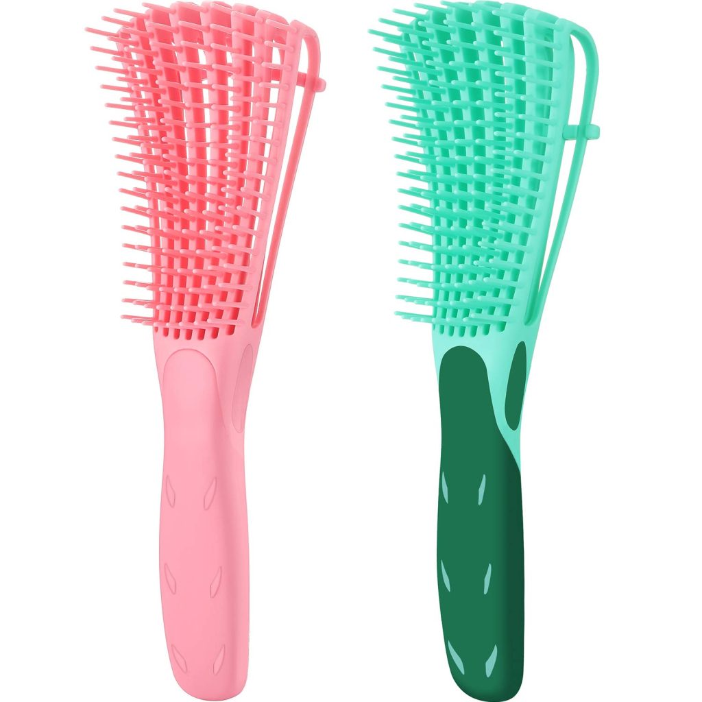 2-Pack Detangling Brush – Curly, Afro Textured Hair (3A–4C)
