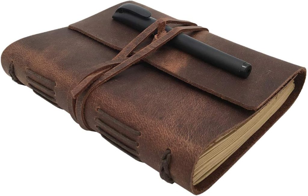 Premium Genuine Leather Journal Notebook – A5 Vintage Writing Diary